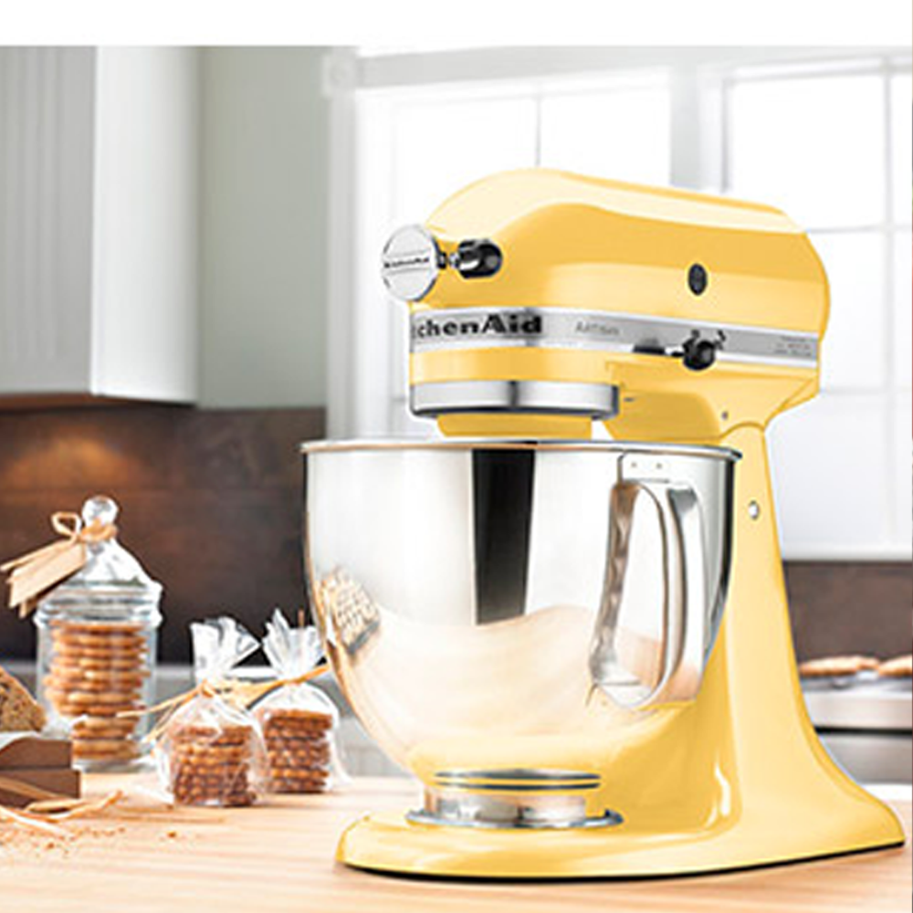 Artisan Stand Mixer 4.8L Yellow with Attachments