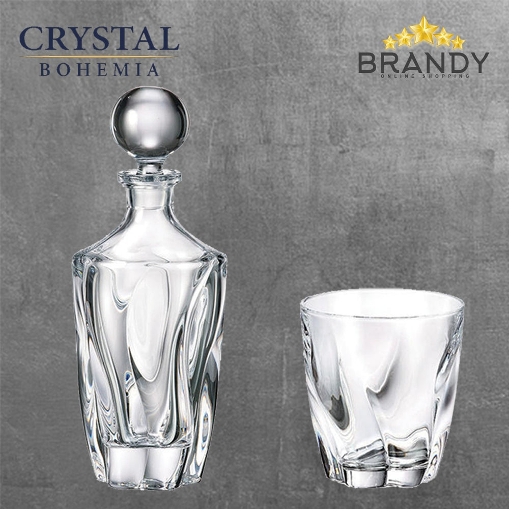 Barley Whiskey Set 7pcs - Crystal Drinkware