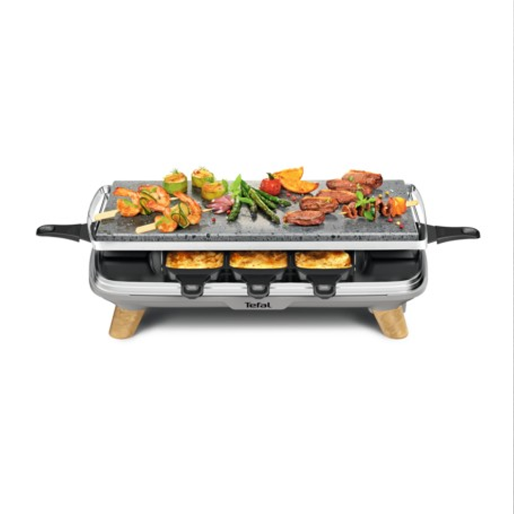 Raclette Pierrade Gourmet 8c PR620D12 with Stone Plate