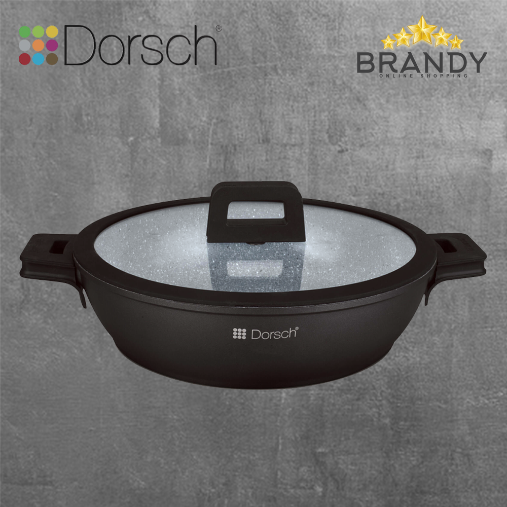 Lifetime Granite Low Casserole - Proglider Non-stick, Multi-Size