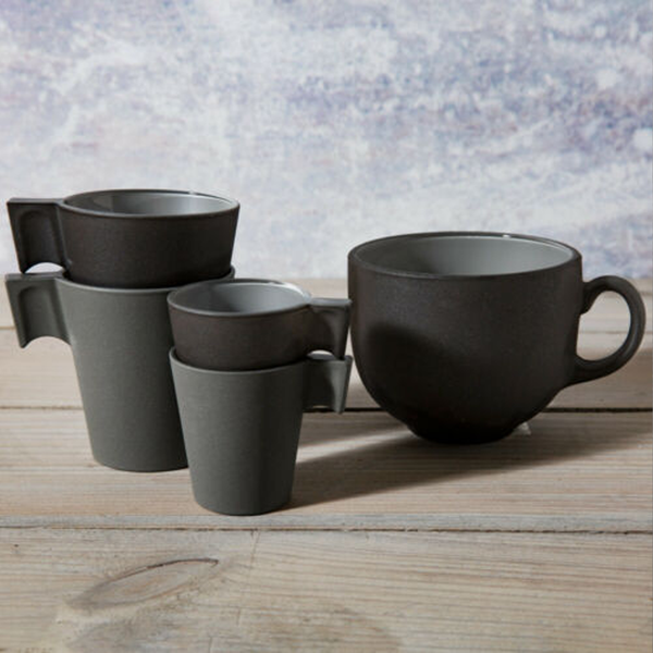 Loft Stony Set 4 Coffee Cups - Thermal Shock Resistant Glass