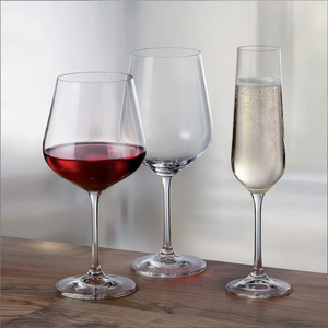Strix Wine Glasses Set 6pcs, Crystal Glass, 360ml & 450ml