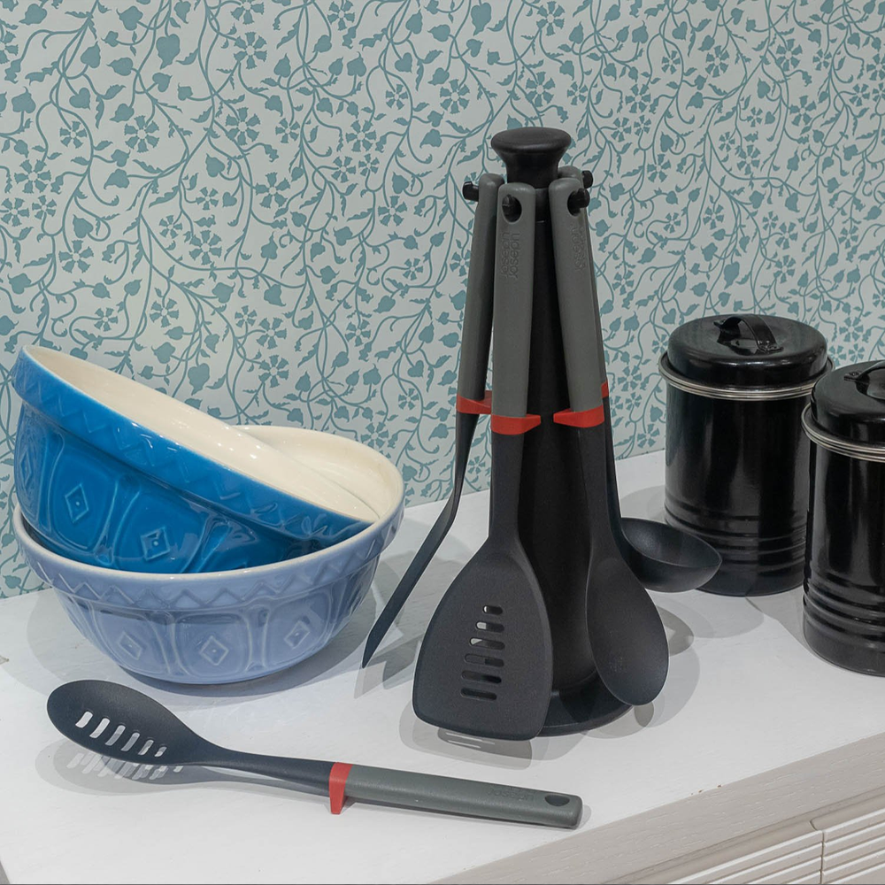 Duo Utensils Set With Stand - Heat Resistant Kitchen Tools