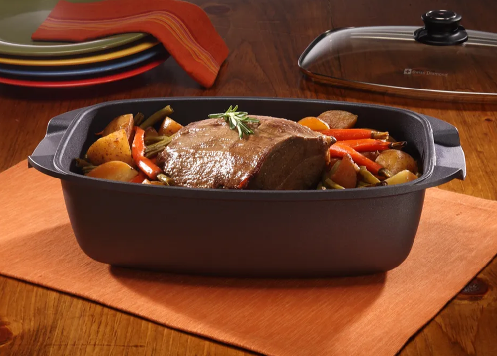 Diamond Roaster With Lid 33*21cm