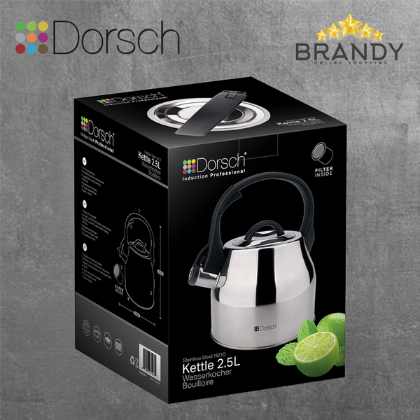Stainless Steel Kettle 2.5L with Filter