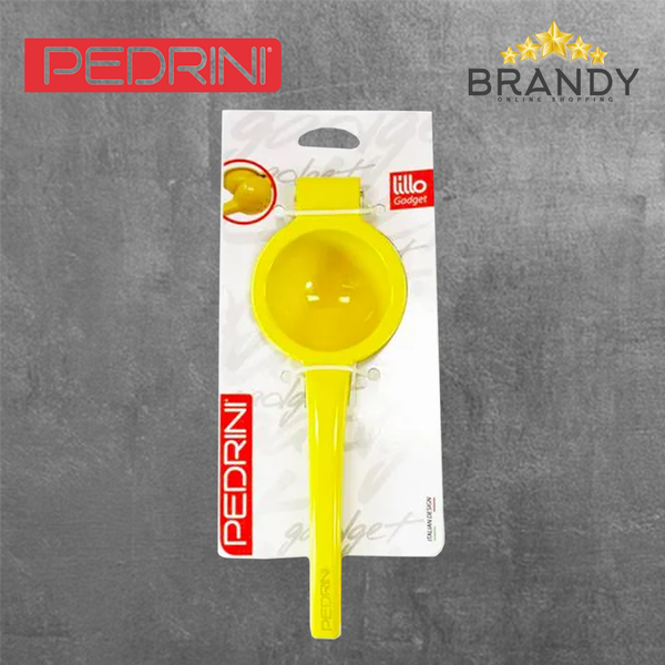 Pedrini 04GD154 Citrus Juicer Manual Enameled Aluminium 0.35 L Yellow