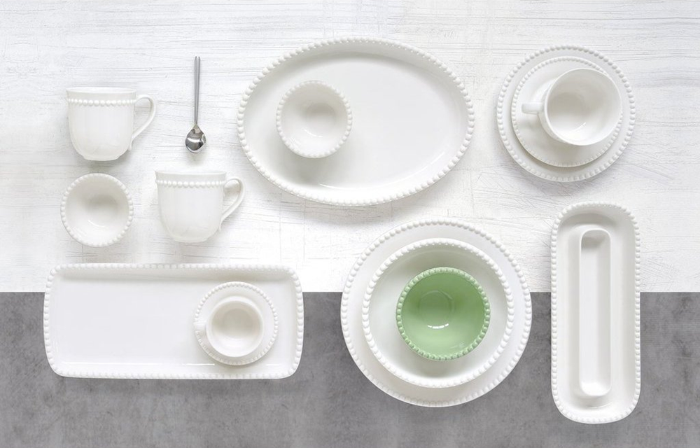 Tiffany White Oval Plate 33x23cm