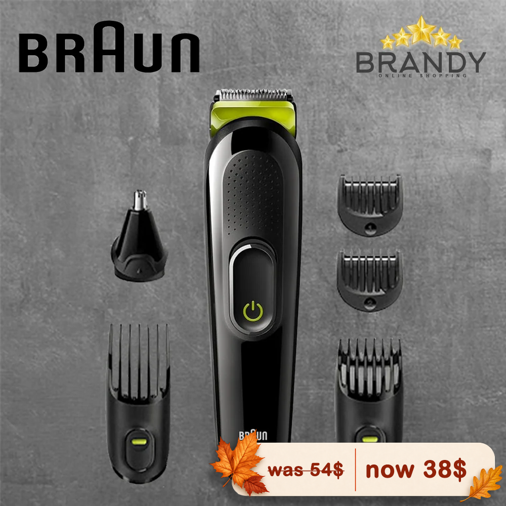 Braun MGK3221 6-in-1 Trimmer for Beard Hair Nose