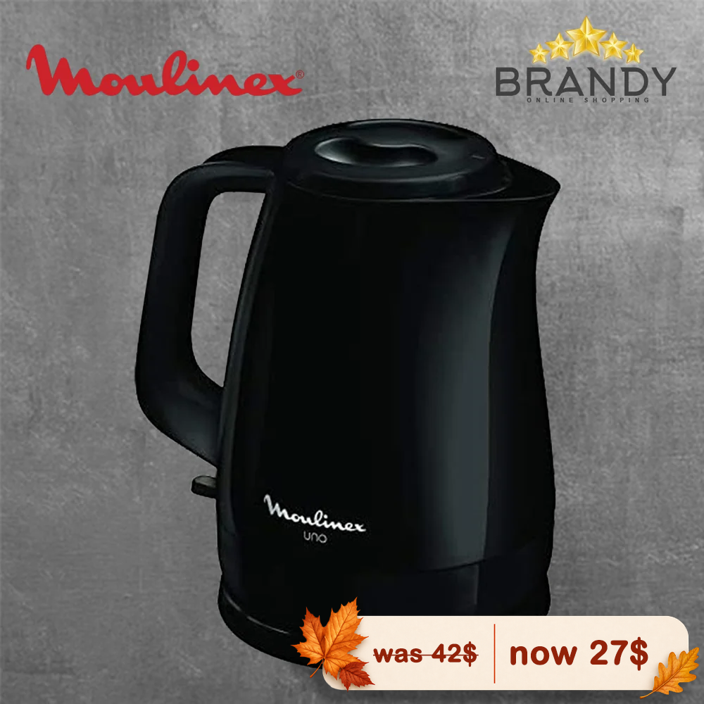 Moulinex Uno BY150827 Electric Kettle 1.5 L 2400W Black