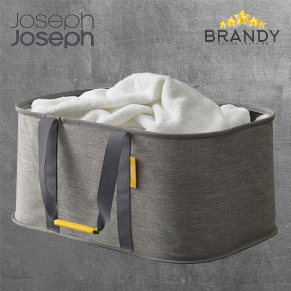 Hold-All Grey Collapsible 35L Laundry Basket