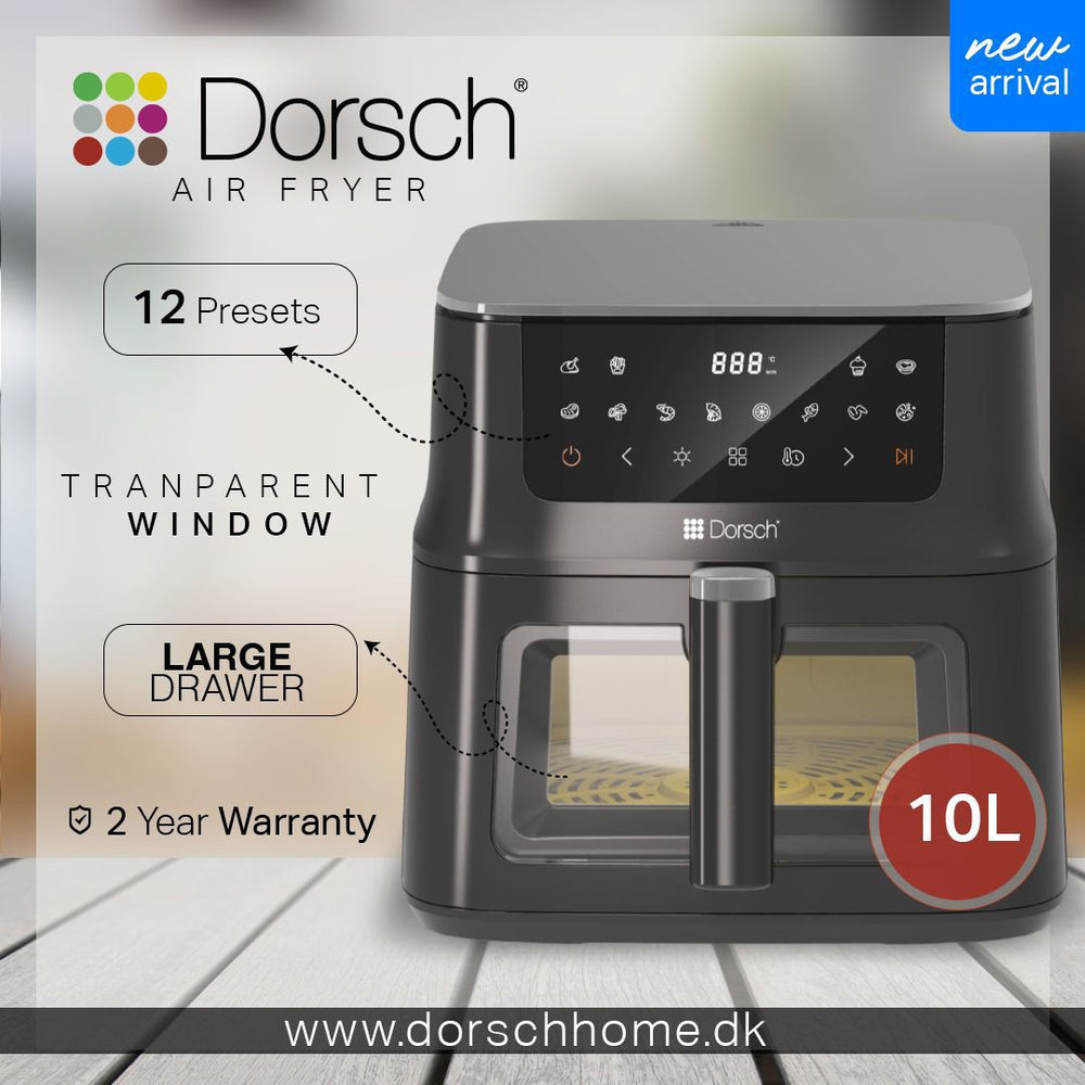 Air Fryer Digital XL 10L AF-610 with Glass Vision Window