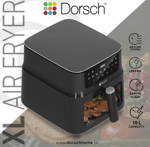 Air Fryer Digital XL 10L AF-610 with Glass Vision Window