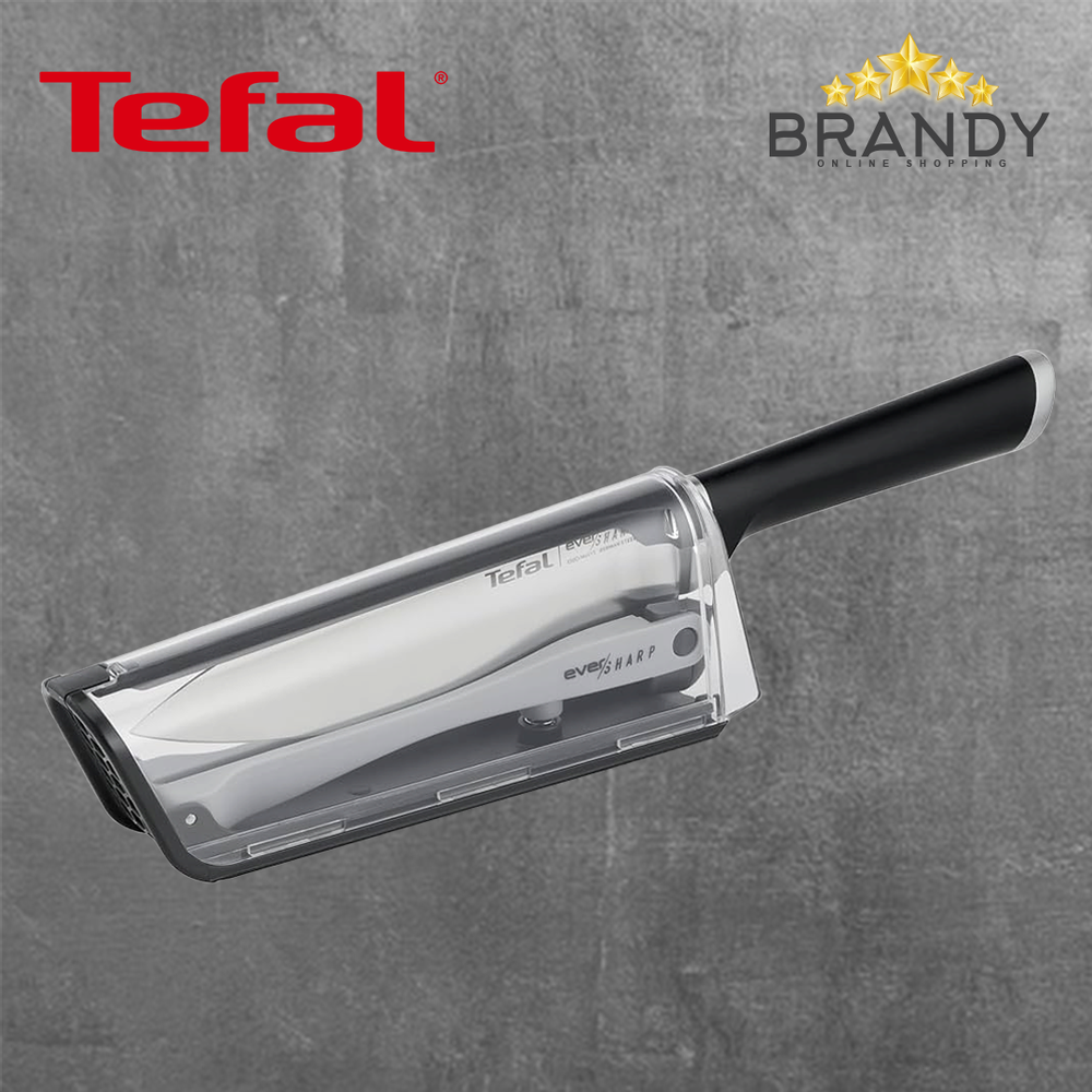 Comfort Chef Knife 16.5cm With Sharpener, Stainless Steel Blade, Ergonomic Handle