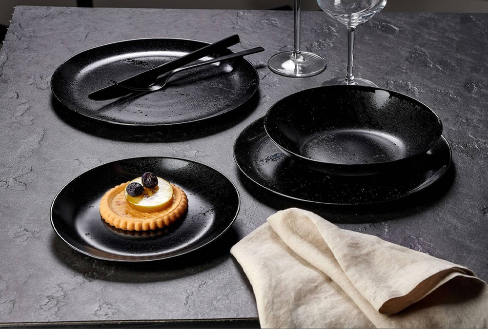 Diana Matte Black Dinner Set 18pcs