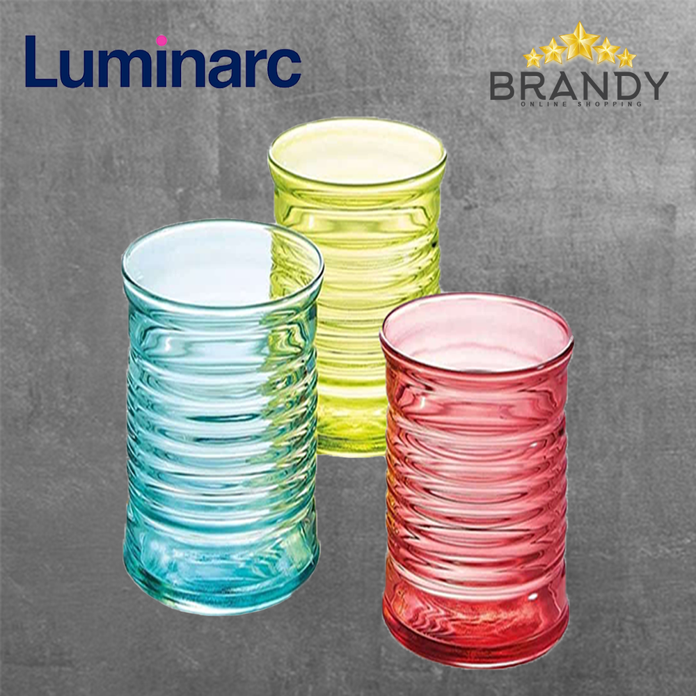 Diabolo Long Cups Set 6pcs - Vibrant Glass Drinkware