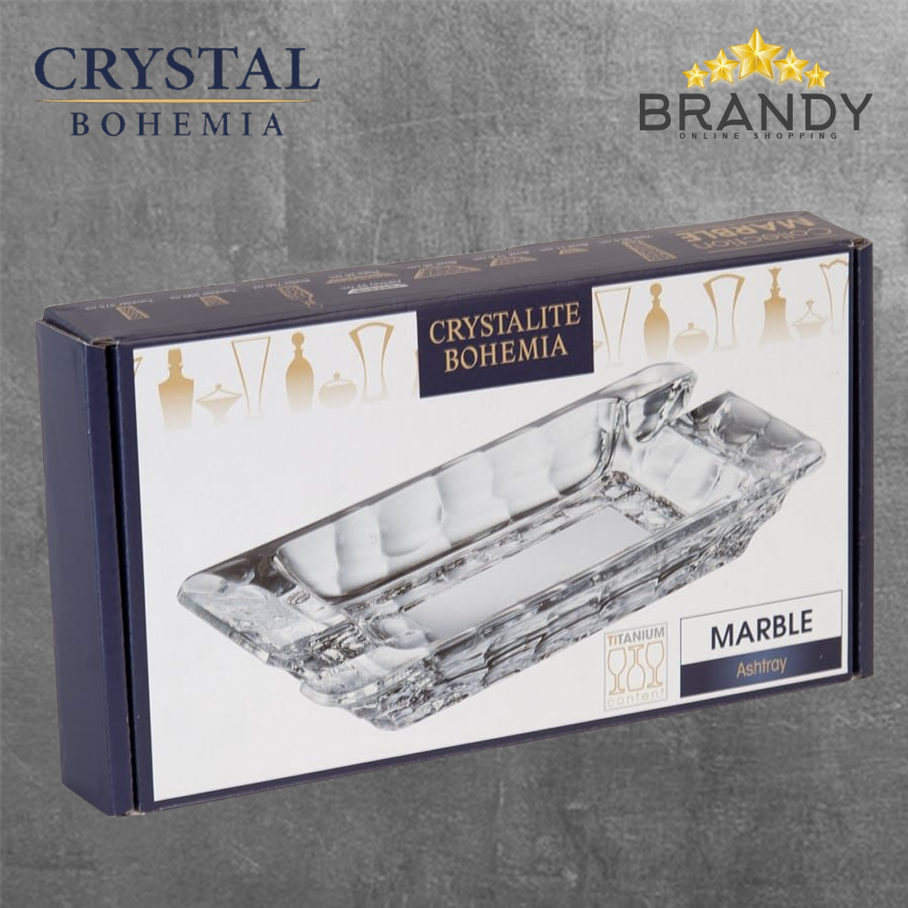 Crystal Bohemia Marble Ashtray