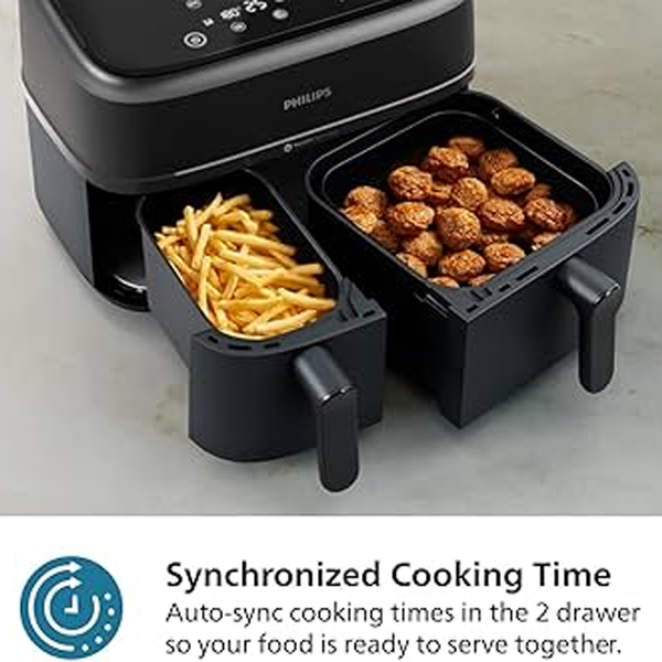 Dual Air Fryer Digital 9L with Touch Screen