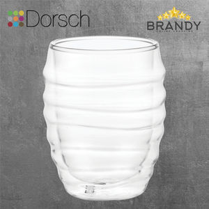 Wavy Double Glass Mugs Set 2pcs