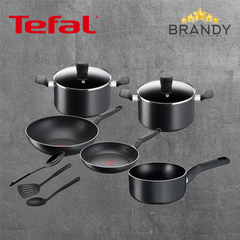 Tefal Super Cook 10-Piece Cookware Set B459SA85 Titanium Non-Stick