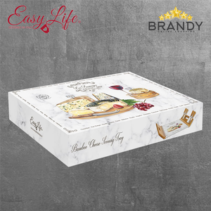 Les Fromages Cheese Board 44x28cm with 4 Knives