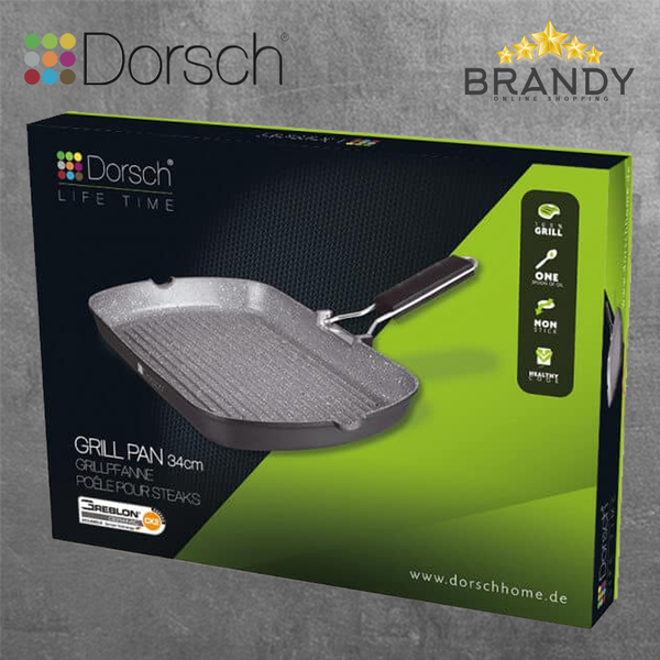 Lifetime Granite Grill Pan 34cm