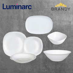Luminarc Carine 46-Piece Opal Glass Dinner Set White