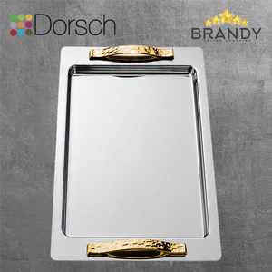 Dorsch Cassia Stainless Steel Serving Tray 47x32 cm Gold or Silver-3