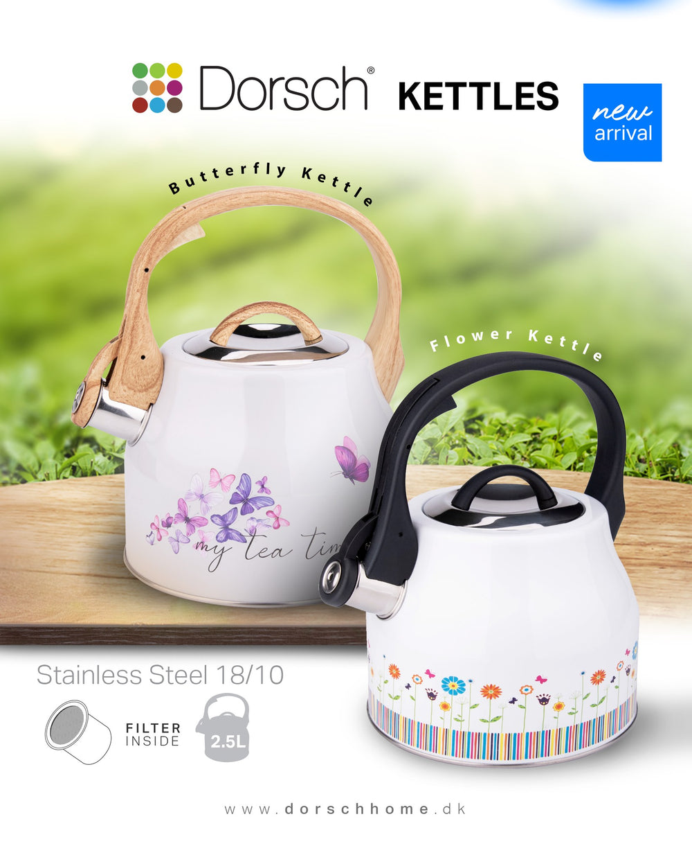 Butterfly Kettle 2.5L Stainless Steel