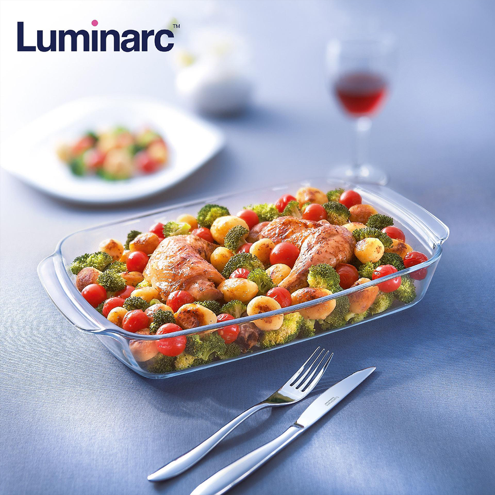 Multi One Rectangular Oven Tray - Glass, Thermal Shock Resistant