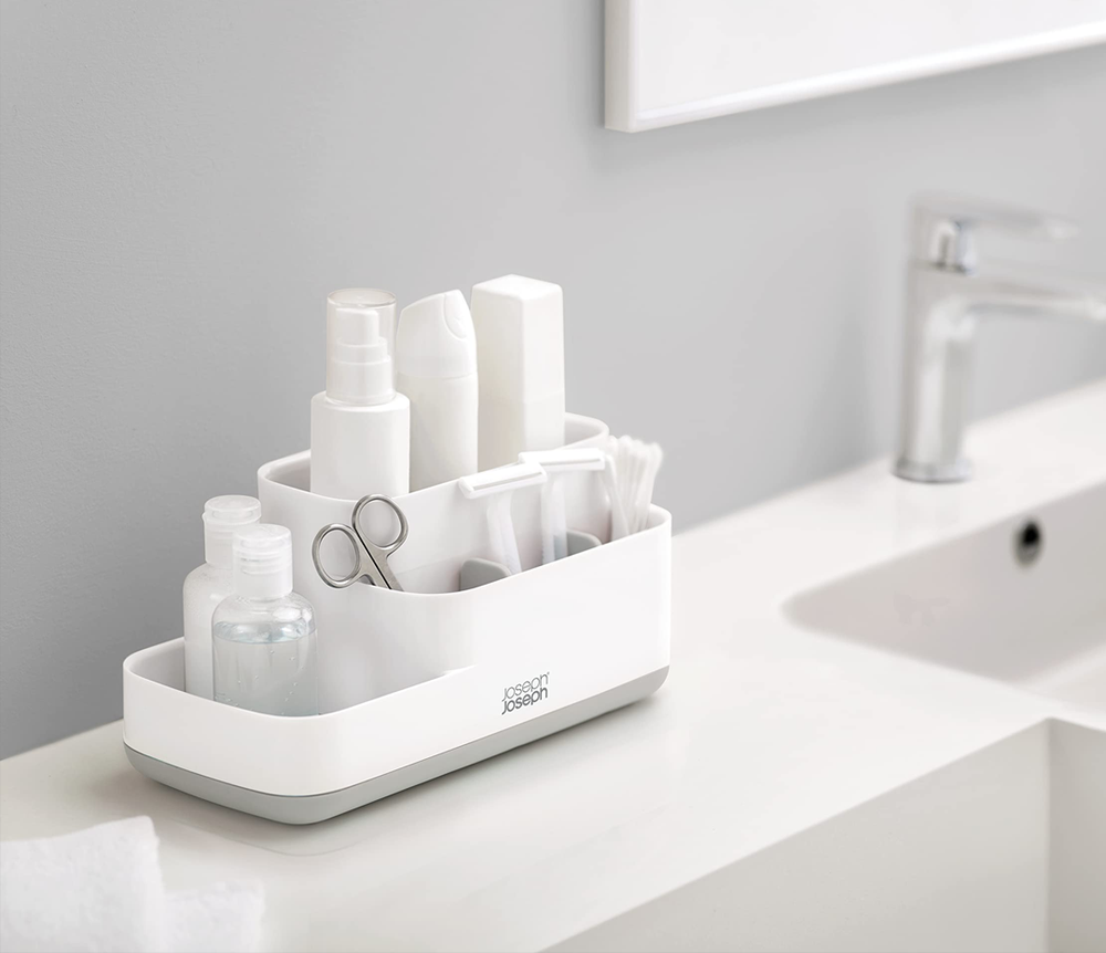 EasyStore Light Grey Bathroom Storage Caddy