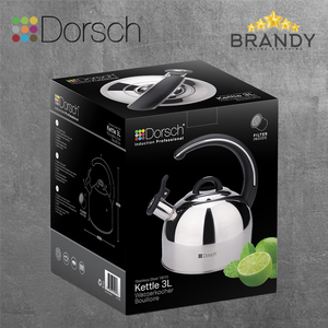 Stainless Steel Kettle 3L with Filter