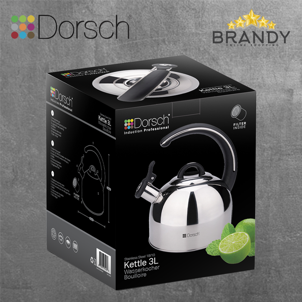 Stainless Steel Kettle 3L with Filter
