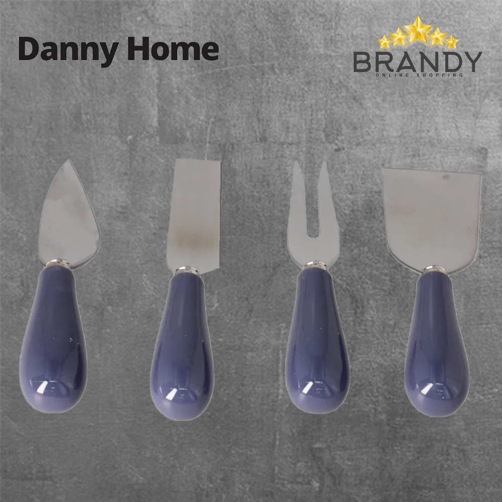 Danny Home DH-PCK006-4 Cheese Knife Set 4-Piece Stainless Steel-1