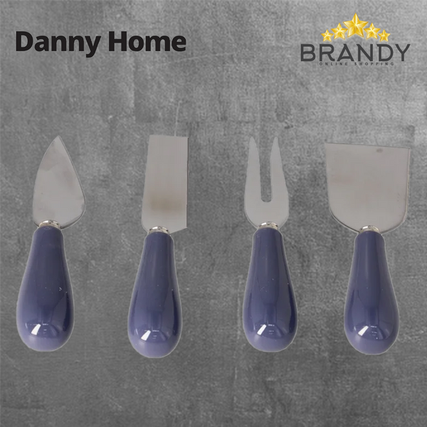 Danny Home DH-PCK006-4 Cheese Knife Set 4-Piece Stainless Steel-1