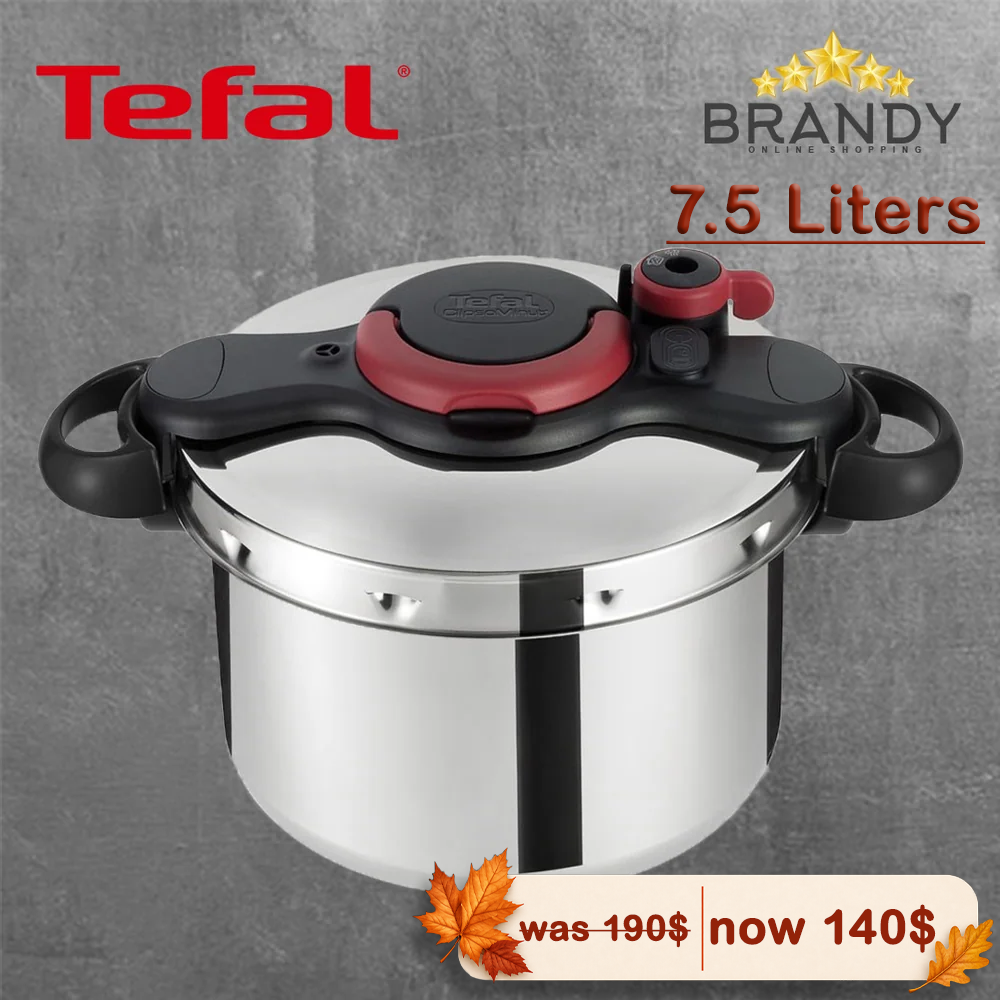 Tefal ClipsoMinut Easy Pressure Cooker 7.5 Liters Stainless Steel - Made in France