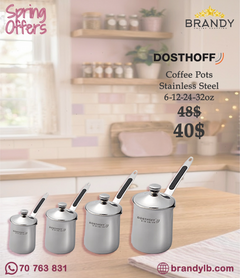 Dosthoff Stainless Steel 4-Piece Coffee Pot Set 6/12/24/32oz