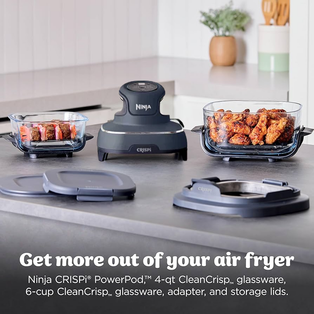 Ninja Crispi 4-in-1 Glass Air Fryer - 2 Containers + Lids