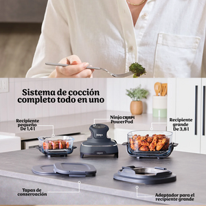 Ninja Crispi 4-in-1 Glass Air Fryer - 2 Containers + Lids