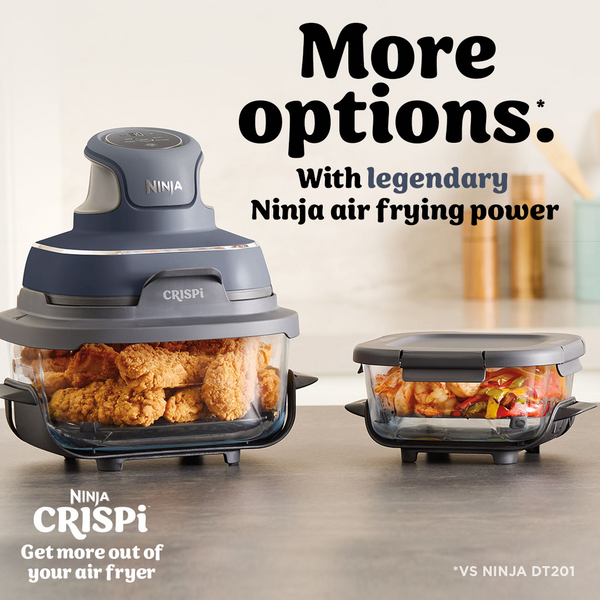 Ninja Crispi 4-in-1 Glass Air Fryer - 2 Containers + Lids
