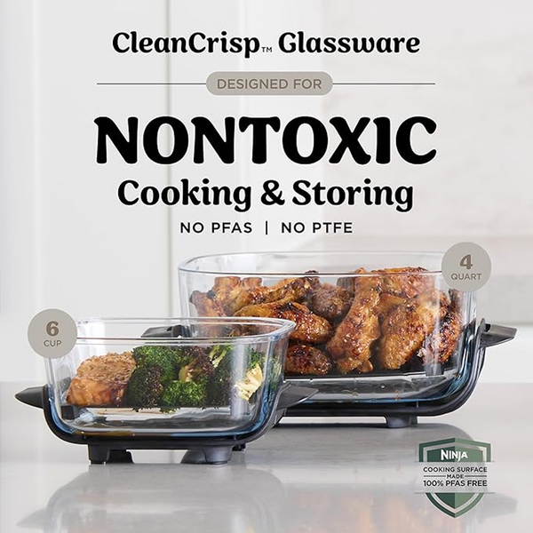 Ninja Crispi 4-in-1 Glass Air Fryer - 2 Containers + Lids