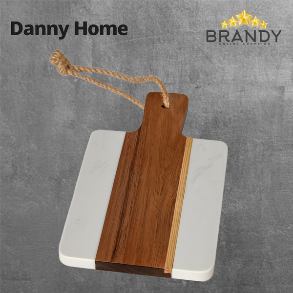 Acacia Serving Board White Marble