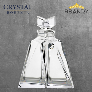 Lovers Set 2 Crystal Glass Decanters