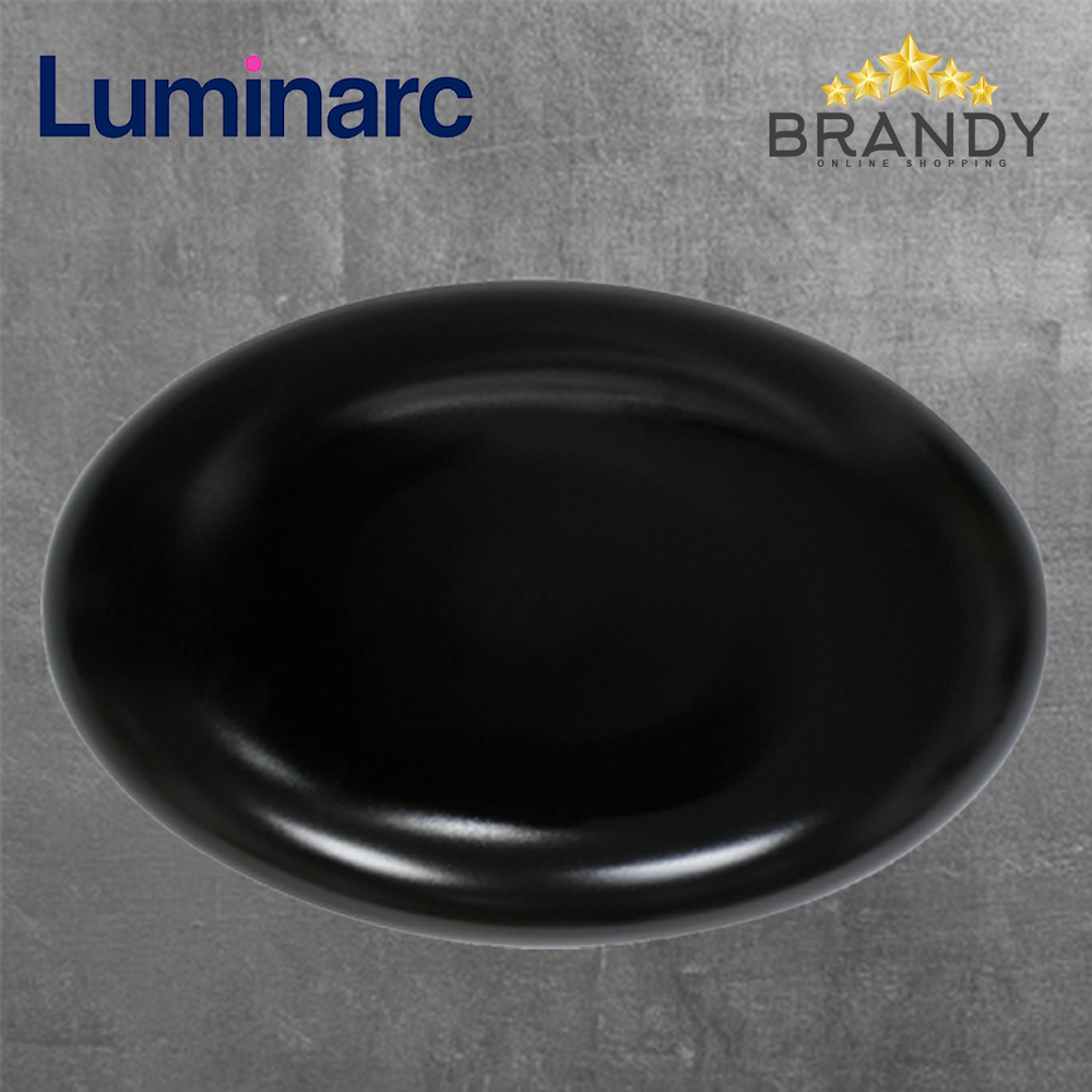Diwali Black Oval Plate 33cm