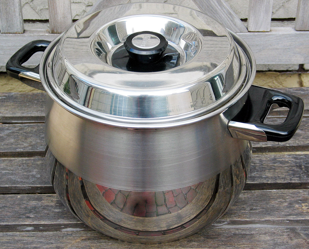 Set of 4 Stainless Steel Pots for All Hob Types