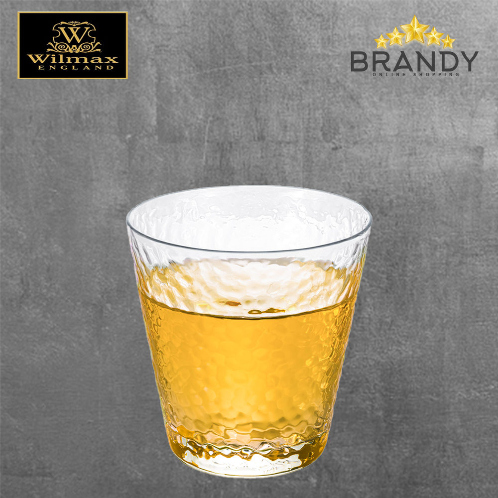 Short Cups Set 6pcs, 300ml Glass Drinkware