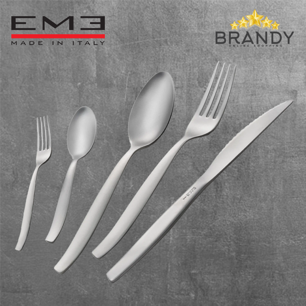 Shark Frozen Cutlery Set 30pcs, Stainless Steel, Silver Matt