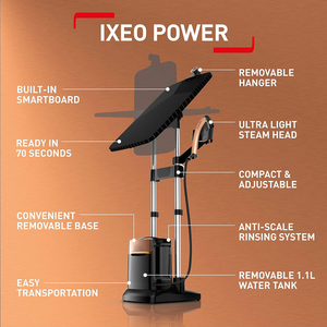 Ixeo Power Iron & Steam QT2020, Adjustable Board, 2170W, 1.1L, Black