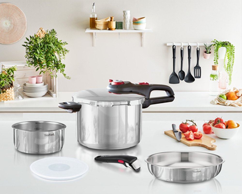Ingenio Emotion Pressure Cooker Set with Stainless Steel 18/10
