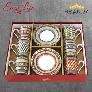 Neo Classic Coffee Cups Set 6pcs