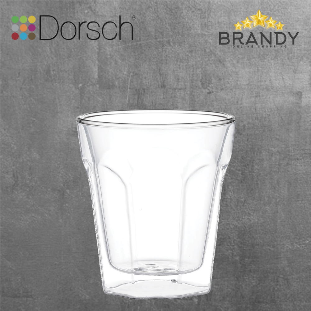 Classic Double Wall Glass Mugs Set 2pcs